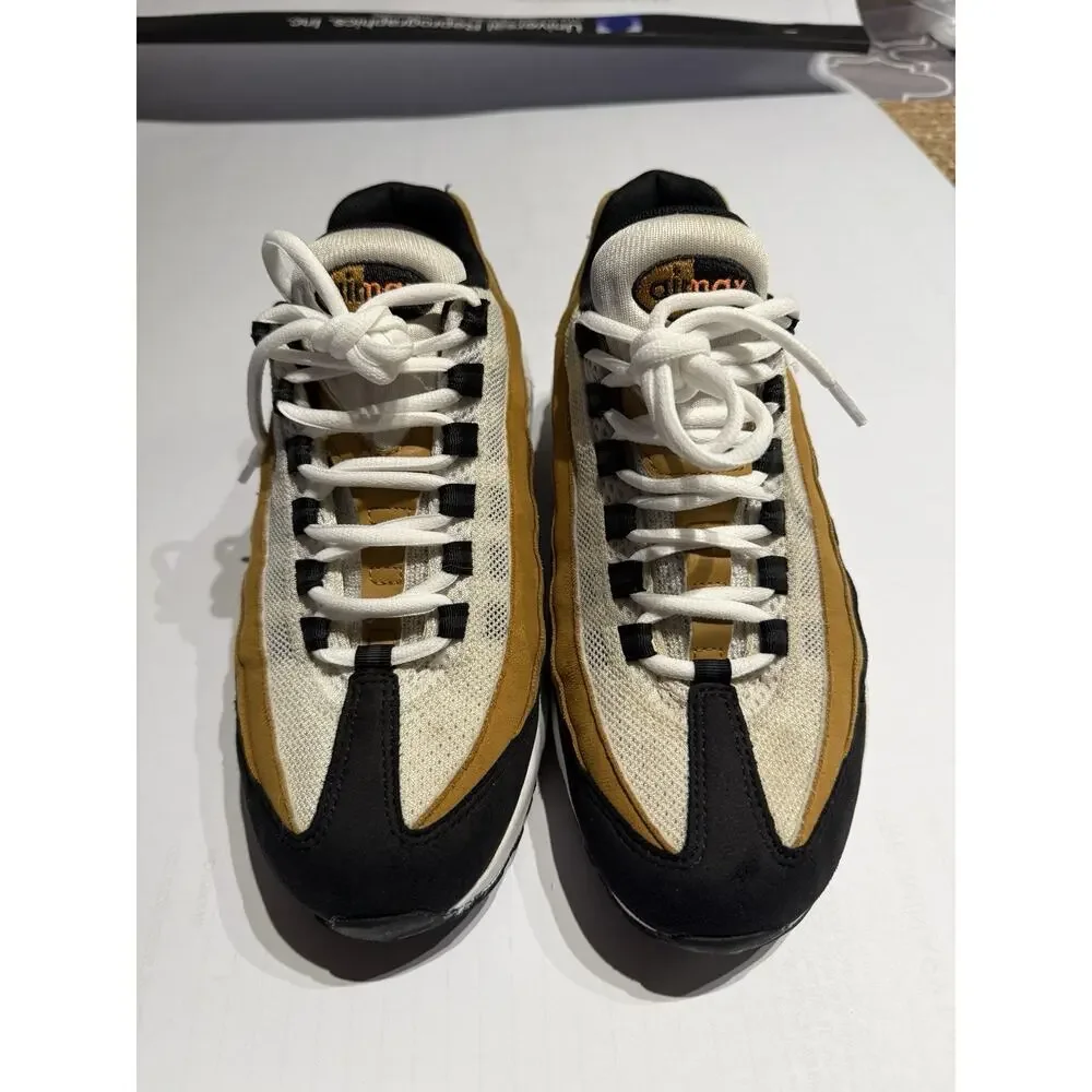 Nike Air Max 95 (GS) Low Top Tan/Black/White Kids 6.5Y CJ3906-010